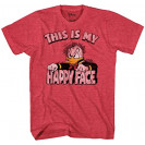 Donald Duck Angry Grumpy This Is My Happy Face T-shirt 